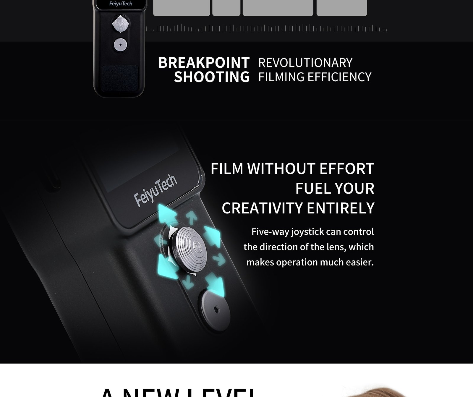 FeiyuTech OFFICIAL Feiyu Pocket 2 New 4K Video 3-axis camera stabilization with 12MP Photo External MIC Interface Action Camera