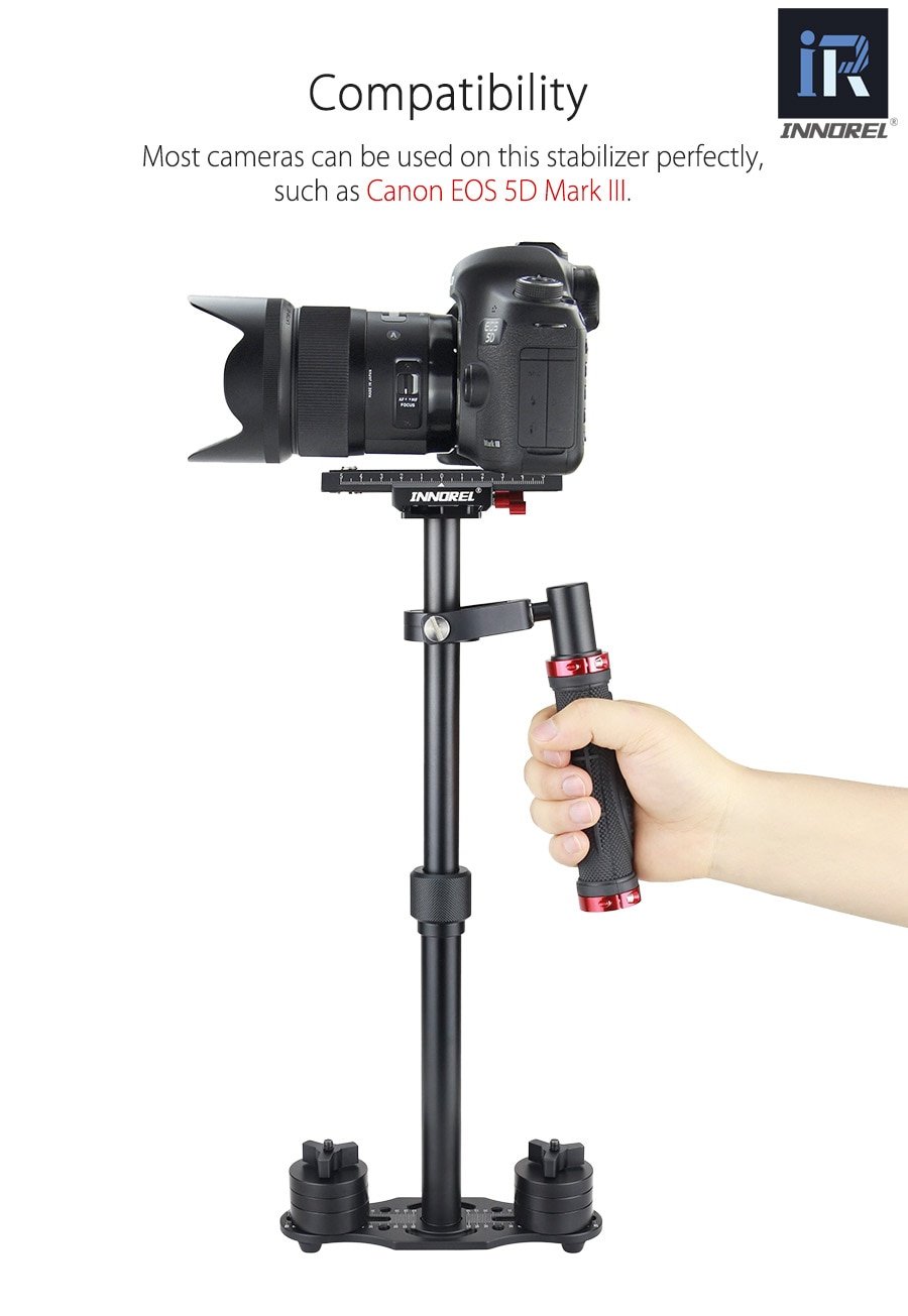 SP50 Aluminum Alloy Mini Steadicam Handheld Stabilizer Portable Video Steadycam for Canon Nikon Sony DSLR Camera Better than S40