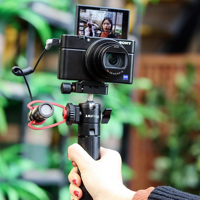 SAIREN VM-Q1 Shotgun Video Microphone On-Camera Mini Condenser Record Interview Vlog Mic for Phone DSLR Osmo Pocket Mobile