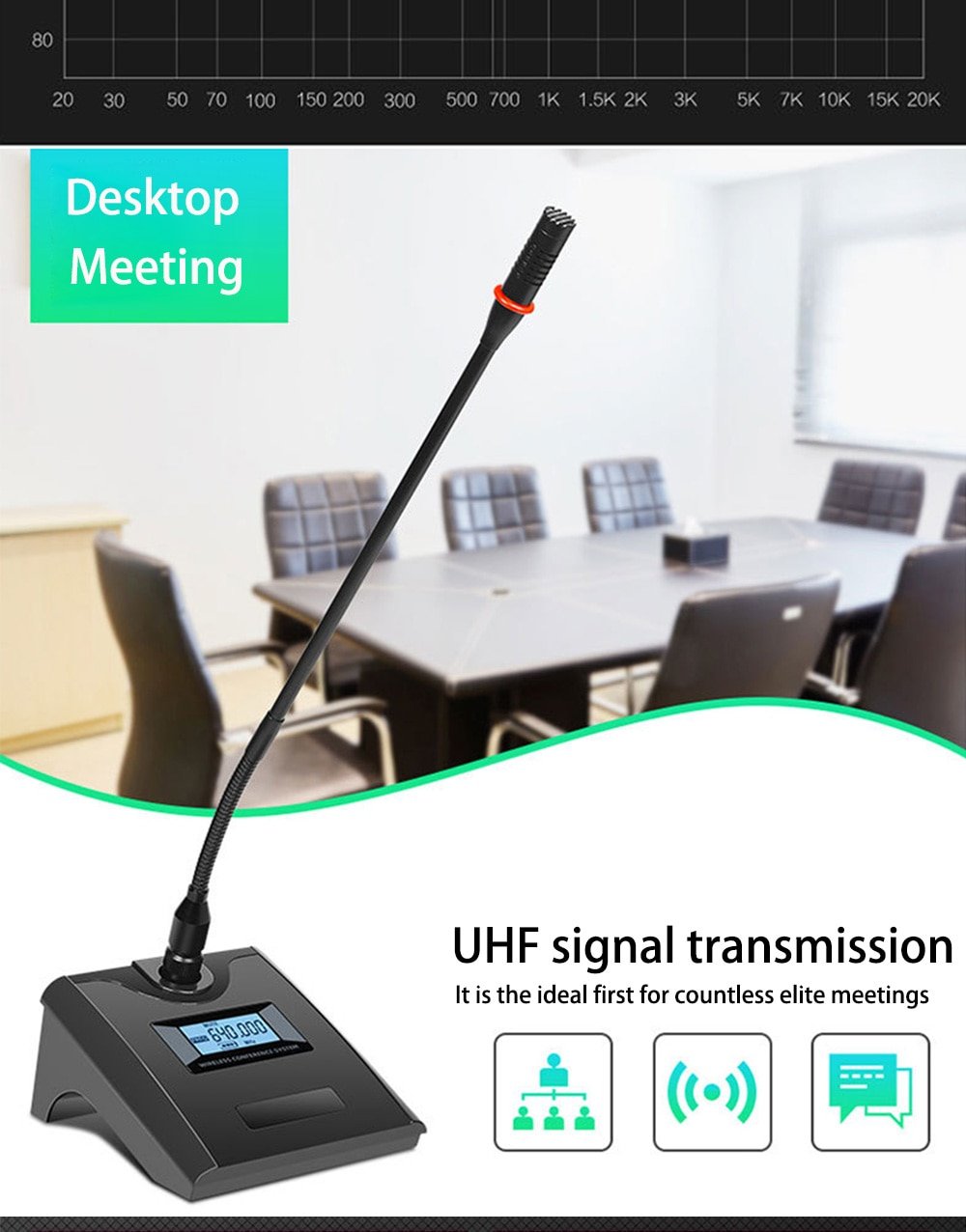 Professional wireless microphone system conference microphone for school church company small conference room microphone