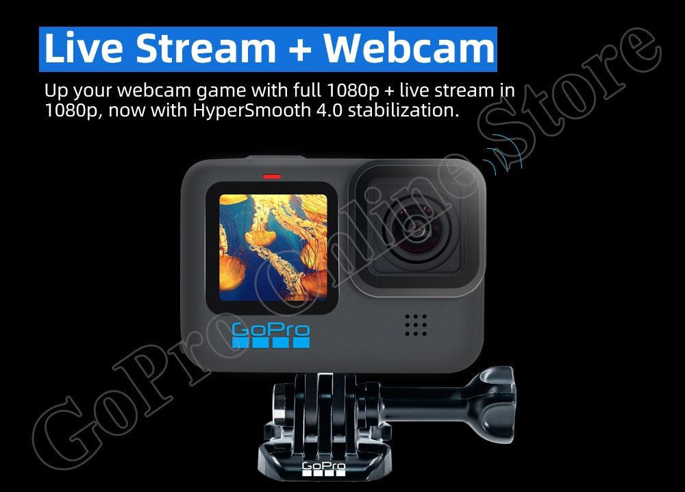 Original GoPro HERO 10 Black Action Camera 5.3K Screen Sports Camera 23MP GP2 Waterproof Mini Video Helmet Cameras go pro 10