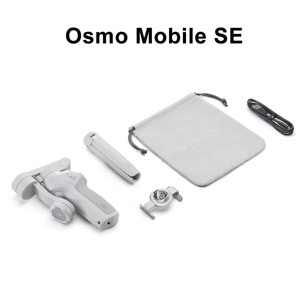 DJI Osmo Mobile SE-3-Axis Stabilization,Magnetic Design,Portable and Foldable,ActiveTrack 5.0,Easy Tutorials and One-Tap Editing