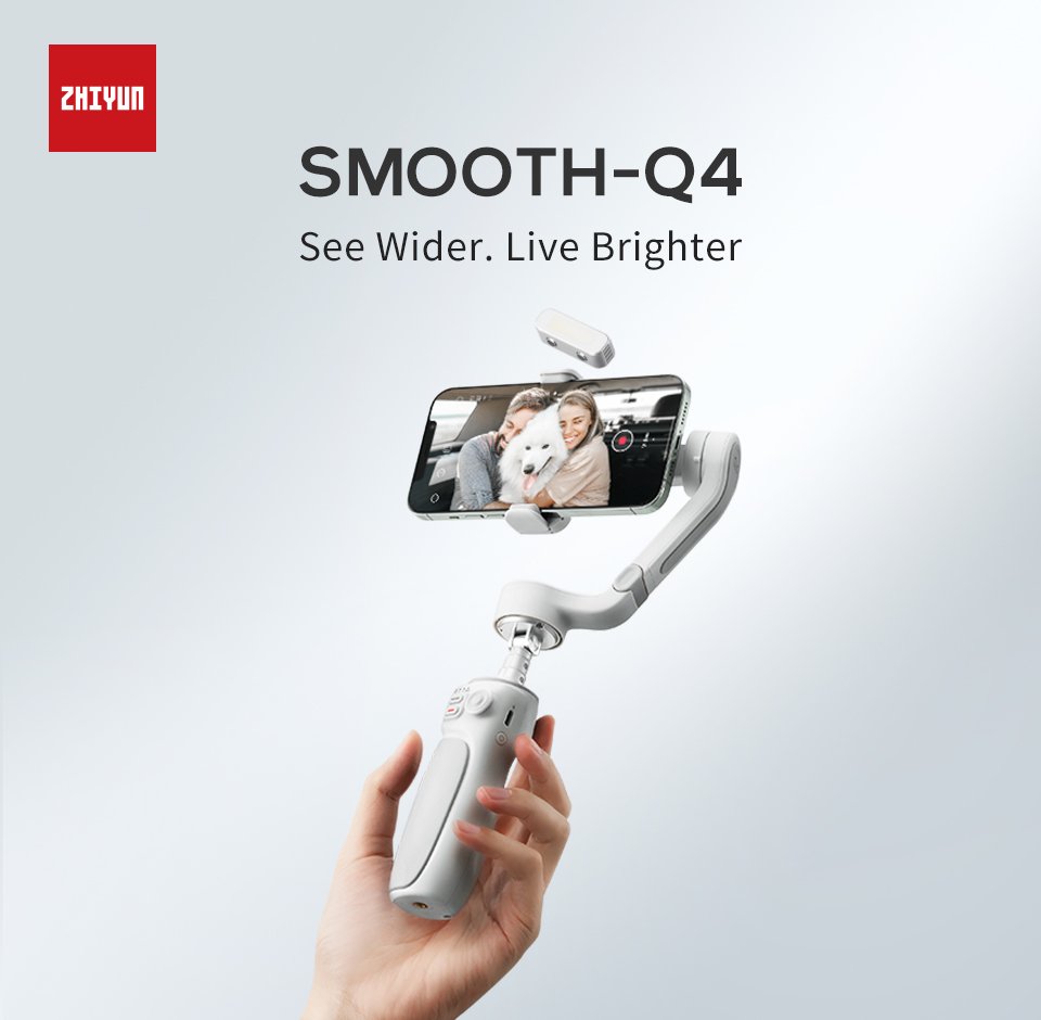 ZHIYUN Official Smooth Q4 Gimbal Smartphone 3-Axis Phone Stabilizer for iPhone 14 pro max/Xiaomi/Huawei/Samsung VS DJI OM 6