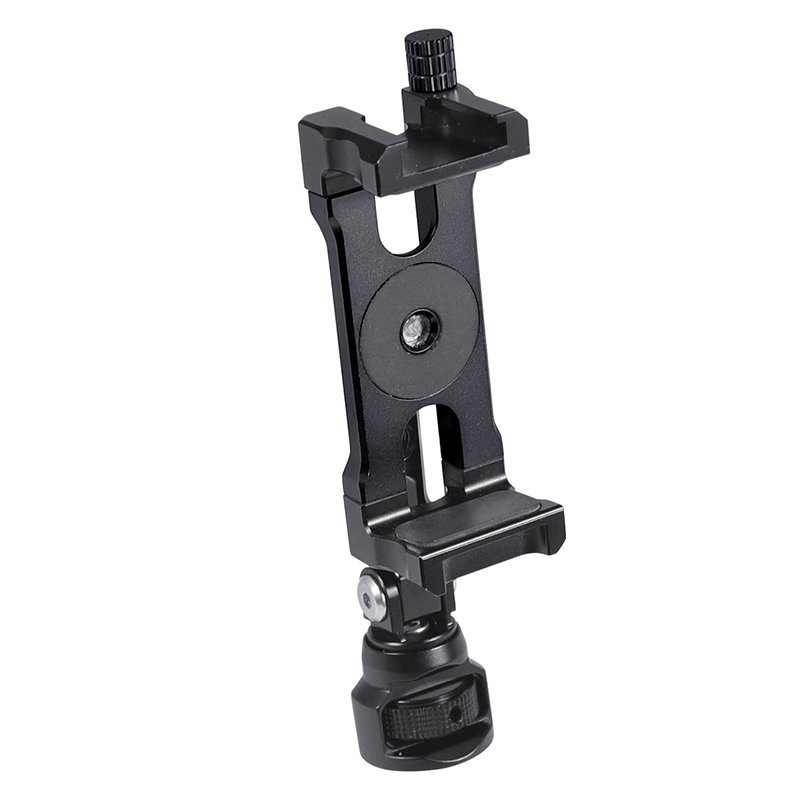 Metal Phone Holder NATO Rail Clamp ARCA / 1/4" Screw with Cold Shoe Mount for Smartphone Camera Gimbal Stabilizer Tripod Bracket