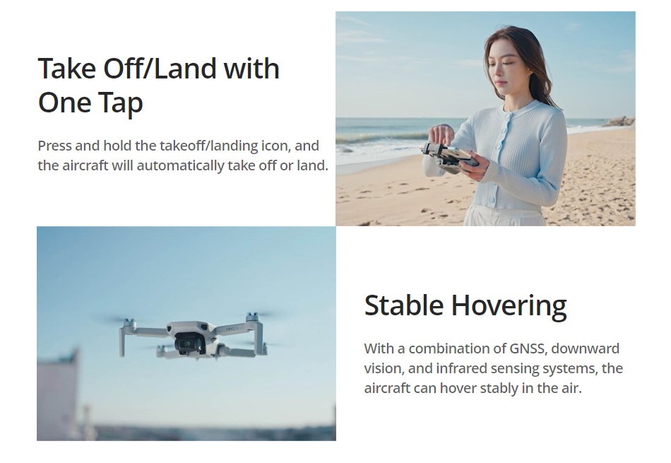 DJI Mini 2 SE Drones 31Min Max Flight Time Camera Drone GPS Quadcopter 249g 4×Digital Zoom 2.7K HD 30fps Video 10km Transmission